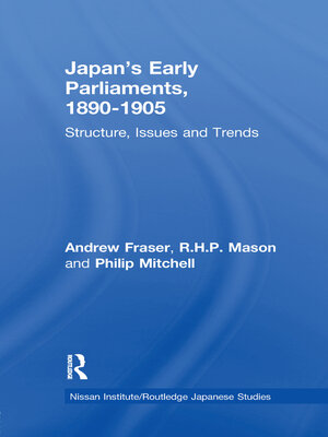 cover image of Japan's Early Parliaments, 1890-1905